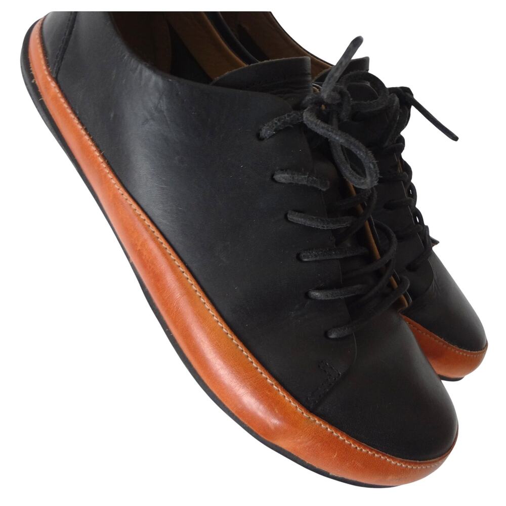 Vivobarefoot Bannister Black Leather Sneaker Shoes Mens 41 us 8W Wide Toe Casual